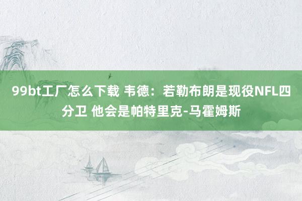 99bt工厂怎么下载 韦德：若勒布朗是现役NFL四分卫 他会是帕特里克-马霍姆斯