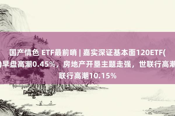 国产情色 ETF最前哨 | 嘉实深证基本面120ETF(159910)早盘高潮0.45%，房地产开垦主题走强，世联行高潮10.15%